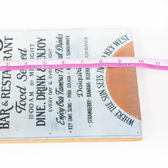 Key West Sign - Billie's - Plaque Signed - Montage Handcrafted Key West - Picture 5 of 6